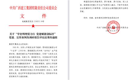 【喜訊】冶建公司3項宣傳、黨建成果榮獲集團公司表彰
